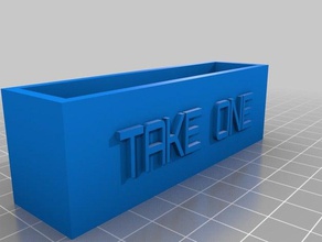 business card holder take one 93 office customized 3d print model - Mito3D