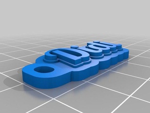 didi keychain keychains customized 3d print model - Mito3D