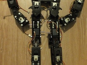 walker duas pernas robótica 3d print model - Mito3D