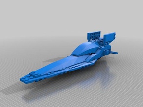 imerial wing starfighter edificio bloks aka lego i giocattoli giochi 3d print model - Mito3D