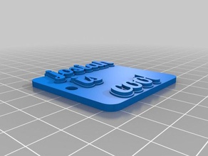 giosia cool portachiavi i personalizzato 3d print model - Mito3D
