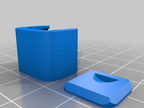 mon personnalisés ronde du couvercle de la boîte les conteneurs 3d print model - Mito3D