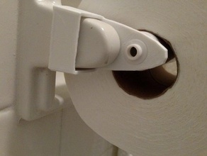 toilet paper holder extender bathroom 3d print model - Mito3D
