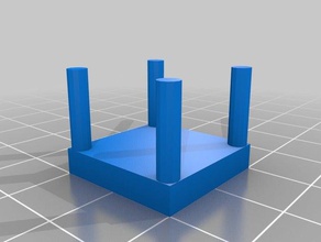 tabla cosas playsets con hoyuelos piernas square mesa 3d print model - Mito3D