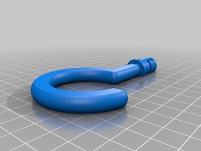 ikea pressa de substituição cabide loop varas grandes partes 3d print model - Mito3D