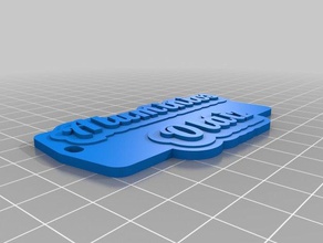 aluminios llaveros personalizado 3d print model - Mito3D