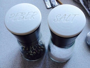 lid upsidedown salt pepper grinders danish kitchen dining 3d print model - Mito3D