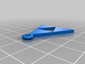 triforce kolye güncelleştirin aksesuarlar 3d print model - Mito3D