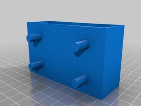 3x5 index card holder 4-peg pegboards organization customized 3d print model - Mito3D