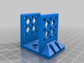 my customized cable catcher 30mm table 2 cables office 3d print model - Mito3D