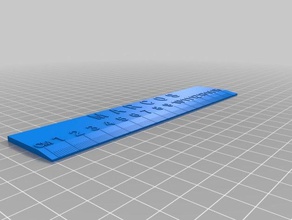 marcos ruler 15cm office customized 3d print model - Mito3D