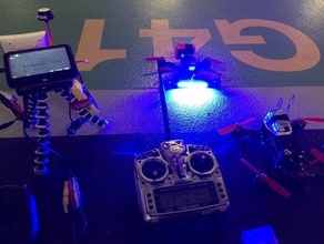 bumblebee arka plaka led rc araç birdseyenu gerçek şerit miniquad quadcopter 3d print model - Mito3D