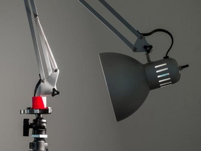 tripod lamp adapter camera arca-swiss 3d print model - Mito3D
