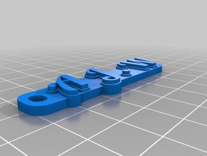 aj trousseau de clés porte-clés personnalisé 3d print model - Mito3D
