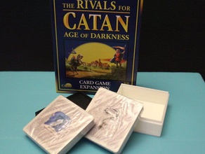 rivals catan card game box age darkness games cards organization playing settlers storage 3d print model - Mito3D