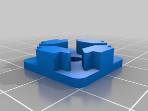 parametric extrusion end cap fixed 3d printer parts customized 3d print model - Mito3D