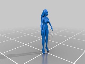 female figure people first full body 3d print model - Mito3D