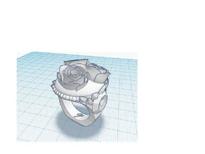 rosa anillo de años san valentín los anillos regalo el día 3d print model - Mito3D