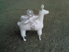 lama alpaga boîte-cadeau les animaux 3d print model - Mito3D
