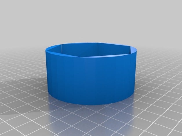 cilindro hexagonal agujero del medio 3d impresión 3D print model - Mito3D