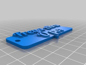 freya multiline keychains customized 3d print model - Mito3D