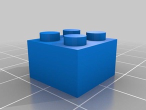 brick lego 2x2 construction toys customized 3d print model - Mito3D