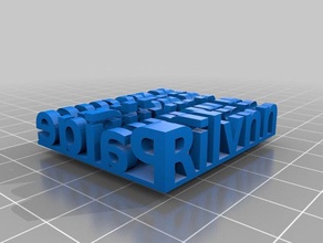 mi personalizados estéreo de texto esculturas 3d print model - Mito3D