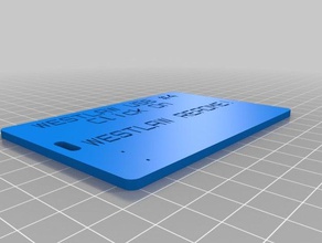westlaw 4 organización personalizado 3d print model - Mito3D
