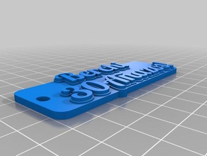 berchi 30 a&ntildeazos keychain keychains customized 3d print model - Mito3D