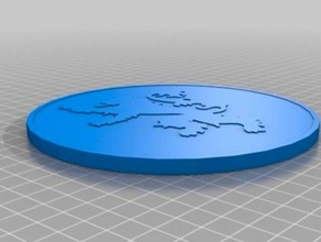 customizable token coins badges customizer 3d print model - Mito3D