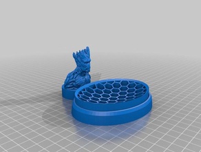 groot prato de sabão casa banho defensores galaxy a higiene prática 3d print model - Mito3D