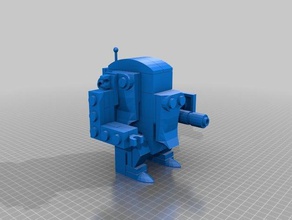 mini robot fig edificio in bloque también conocido como lego los juguetes juegos 3d print model - Mito3D