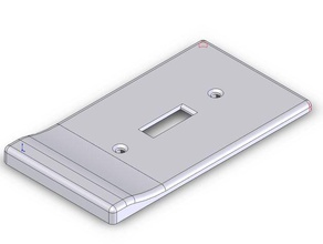 magnético lightswitch de la placa organización 3d print model - Mito3D