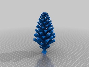 julianna pine cone math Kunst angepasst 3d print model - Mito3D