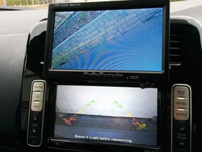 el nissan leaf es lado de montaje la cámara automoción accenta alrededor del monitor vista mav coche eléctrico marcha atrás tekna visia 3d print model - Mito3D