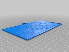 Weihnachten lithopane 2d Kunst angepasst 3d print model - Mito3D