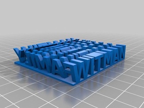 witman de la familia las esculturas personalizado 3d print model - Mito3D