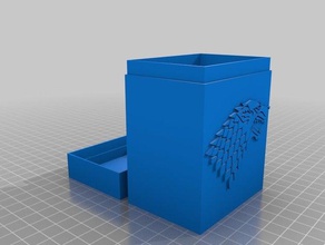 stark deck box games customized 3d print model - Mito3D