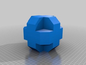 croce cubo arte 3d print model - Mito3D