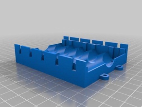 my customized polarized parametric battery holder hobby 3d print model - Mito3D