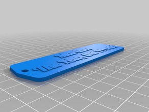 marina clave de la etiqueta llaveros personalizado 3d print model - Mito3D