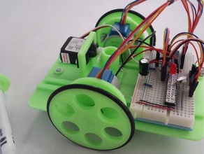 variant chassis drawing bot robotics arduino uno machine robot program servo stepper motor 3d print model - Mito3D
