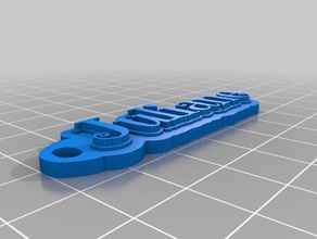 juliane keychains customized 3d print model - Mito3D