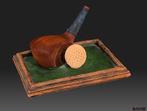 golf box decor 3d print model - Mito3D