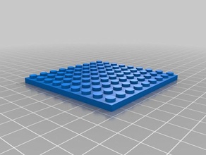 9 lego-Platte Bau - Spielzeug angepasst 3d print model - Mito3D