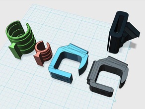 idromassaggio, supporto per tubo flessibile all'aperto giardino 3d print model - Mito3D