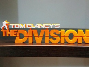 divisão sinais logotipos thedivision tomclancysthedivision tom clancy clancys ubisoft vídeo do jogo 3d print model - Mito3D