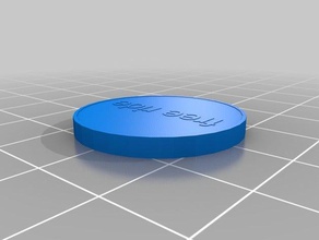 trolley token australia coins badges customized 3d print model - Mito3D