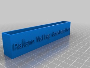 de pvc titular la tarjeta oficina personalizado 3d print model - Mito3D