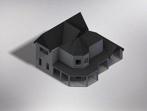 viktorianischen o-scale house Gebäude Strukturen 3d print model - Mito3D